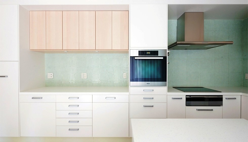 Design ideas for a scandinavian kitchen in Kobe.