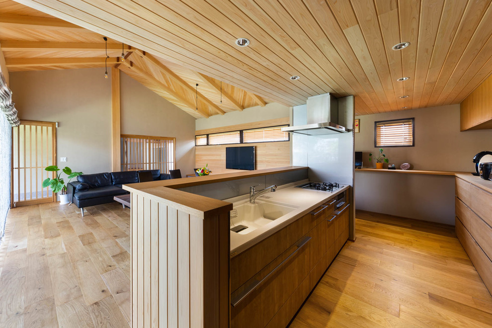 Design ideas for a world-inspired kitchen in Kobe.