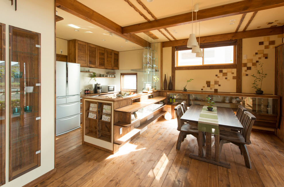 This is an example of a world-inspired dining room in Other.