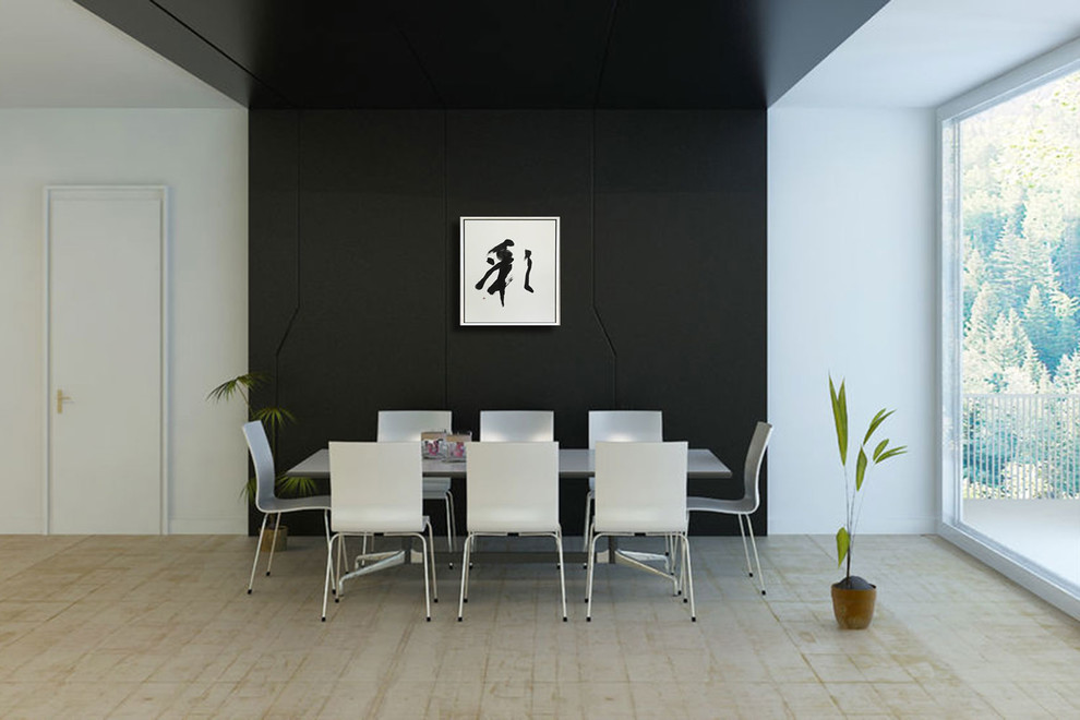 Inspiration for an eclectic dining room remodel in Tokyo