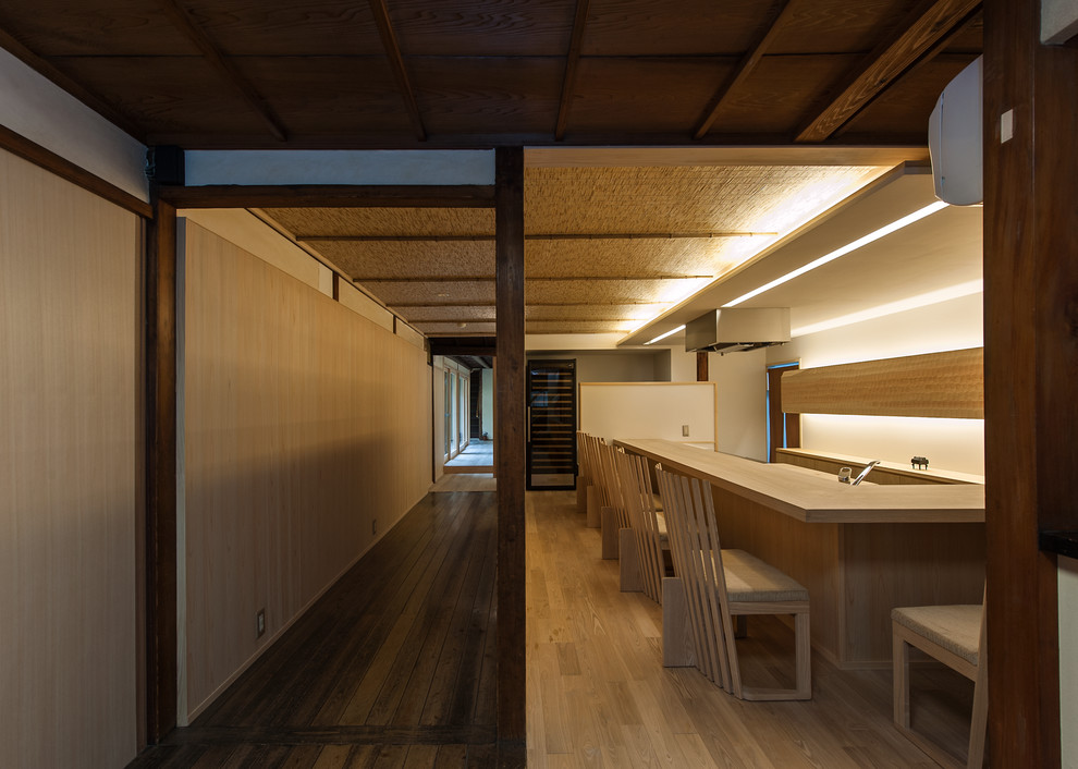 World-inspired dining room in Kyoto.