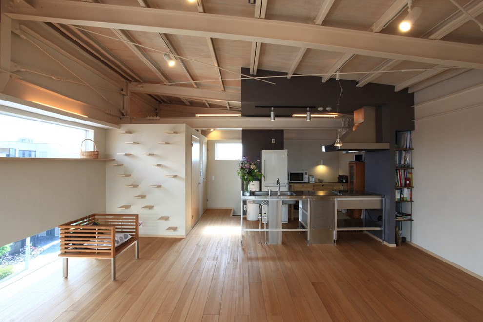 This is an example of an industrial dining room in Tokyo Suburbs.