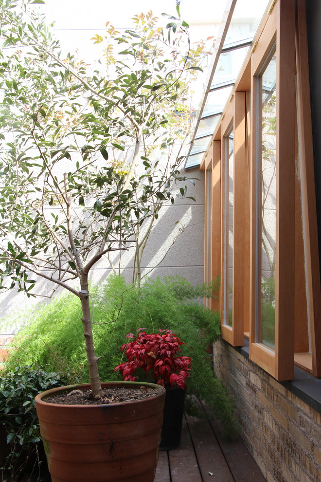 神戸にあるカントリー風のおしゃれなテラス・中庭の写真