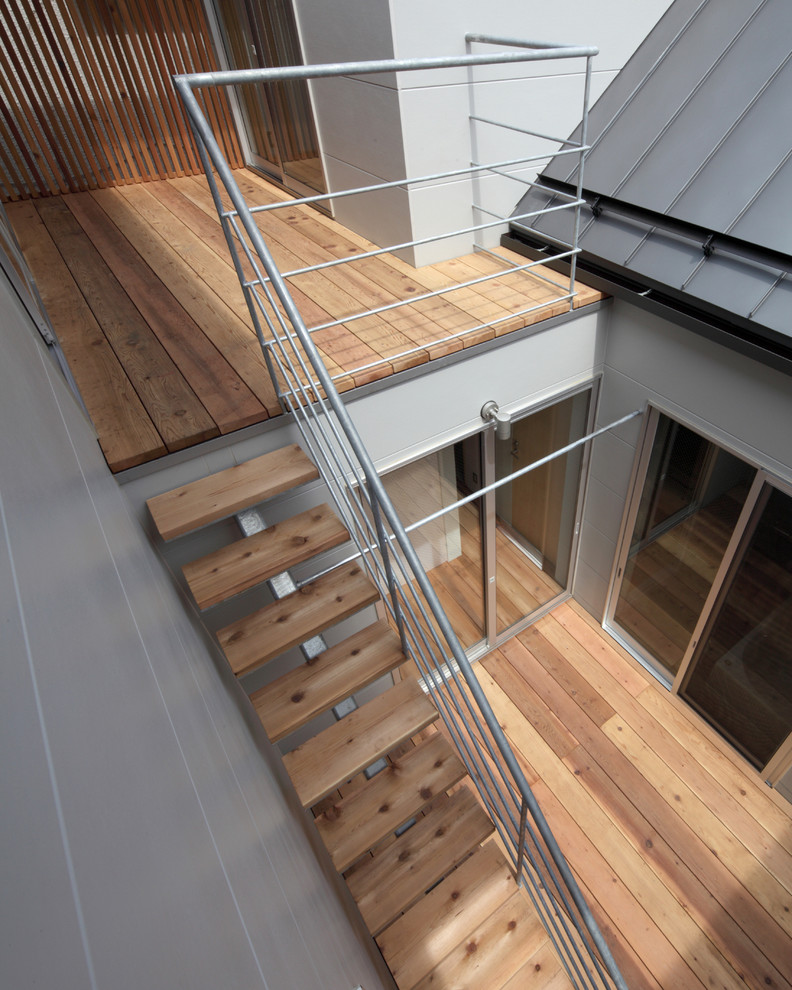 Modern staircase in Tokyo.