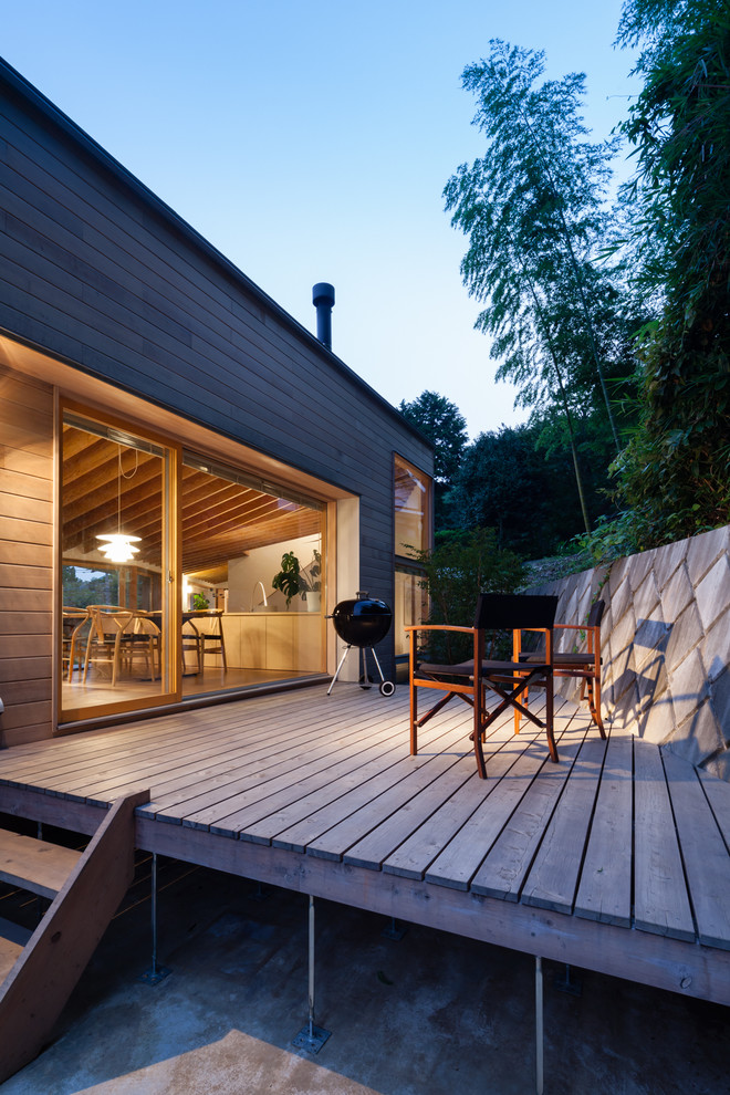 Идея дизайна: двор в стиле модернизм без защиты от солнца