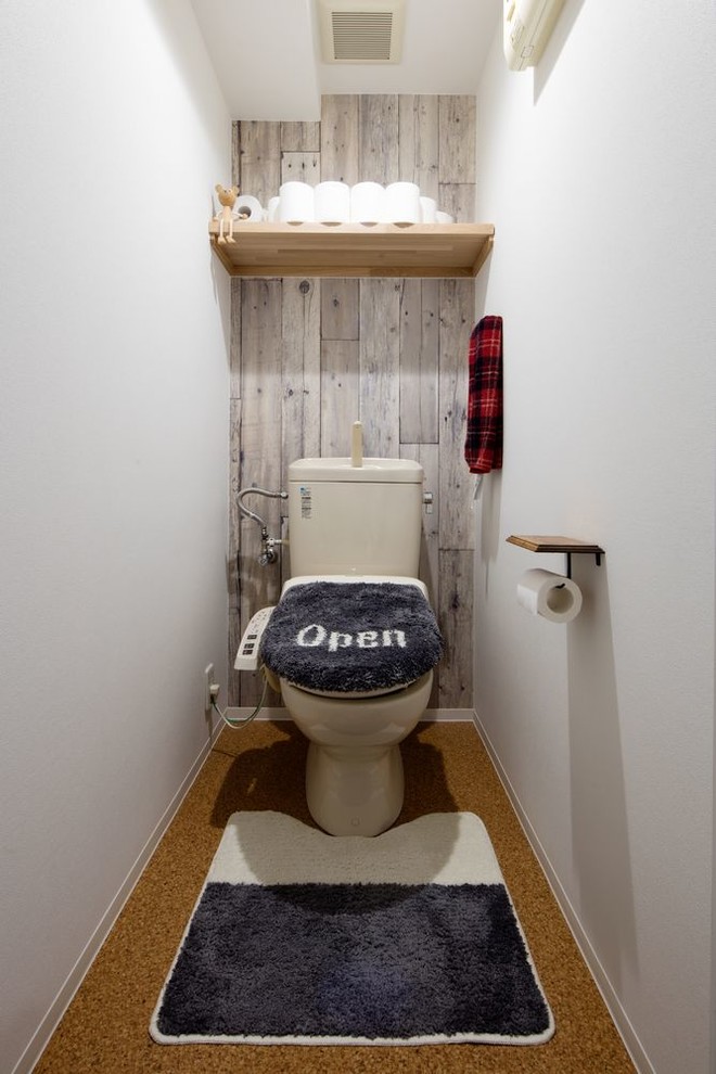 Exemple d'un WC et toilettes scandinave.