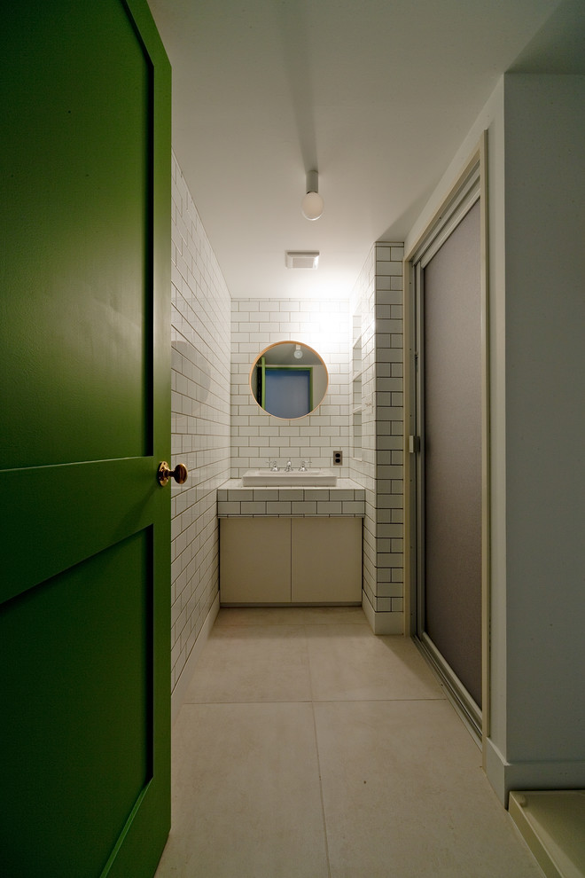 Idée de décoration pour un WC et toilettes nordique.