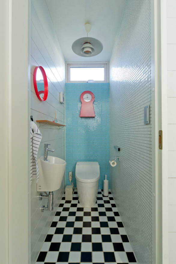 Пример оригинального дизайна: туалет в скандинавском стиле