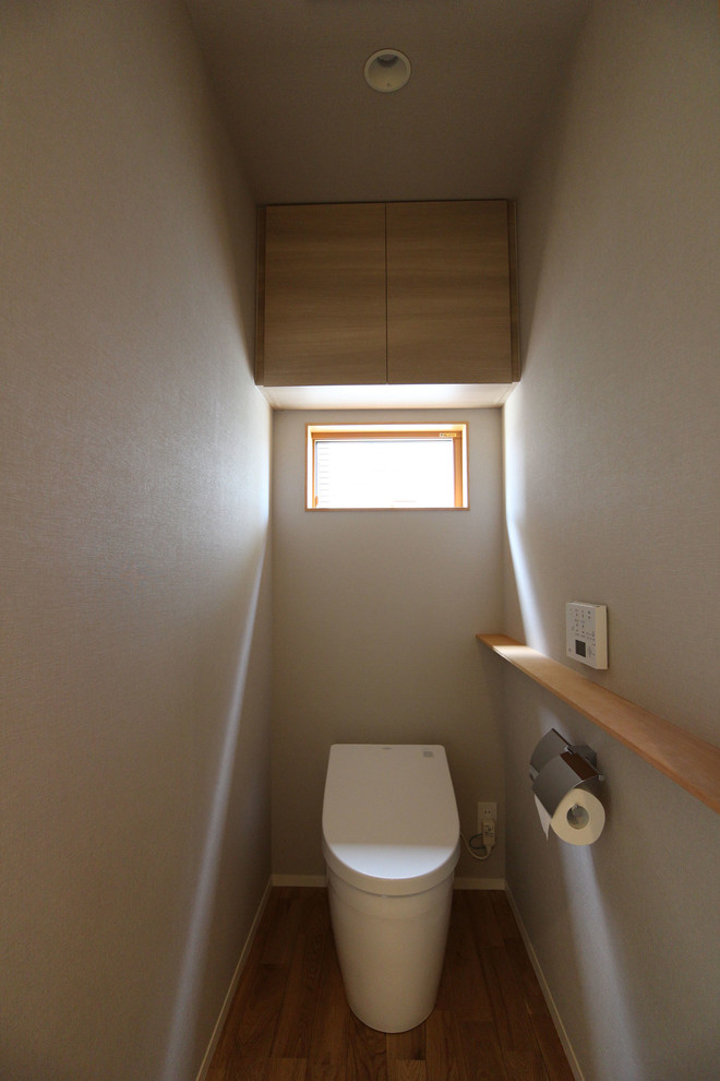 Пример оригинального дизайна: туалет в стиле модернизм