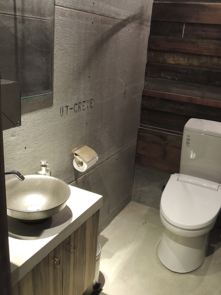 大阪にあるエクレクティックスタイルのおしゃれなトイレ・洗面所の写真