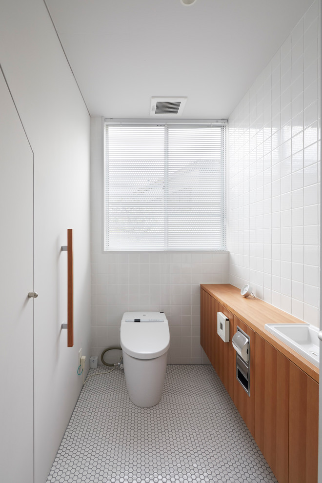 Cette image montre un WC et toilettes minimaliste.