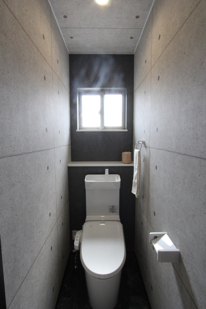 Exemple d'un WC et toilettes moderne.