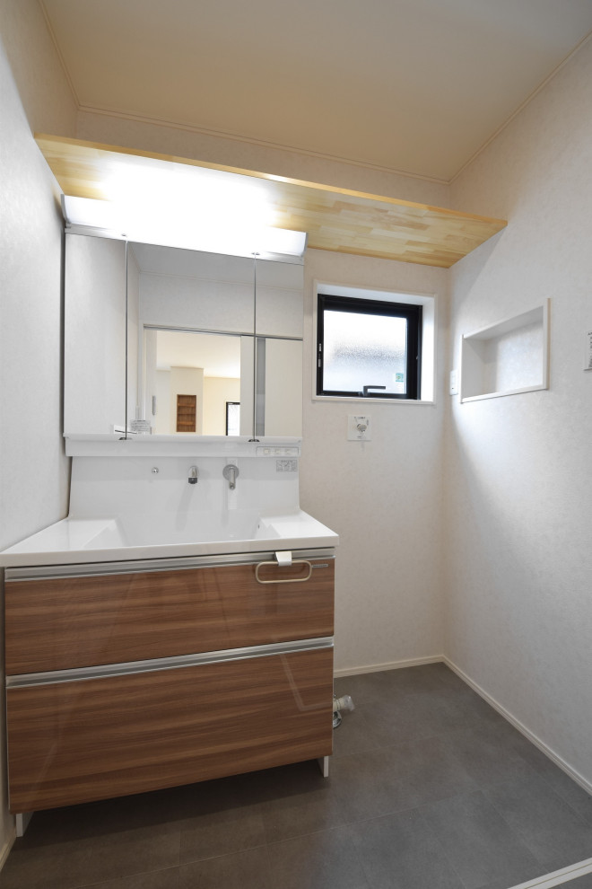 This is an example of a modern cloakroom in Other.