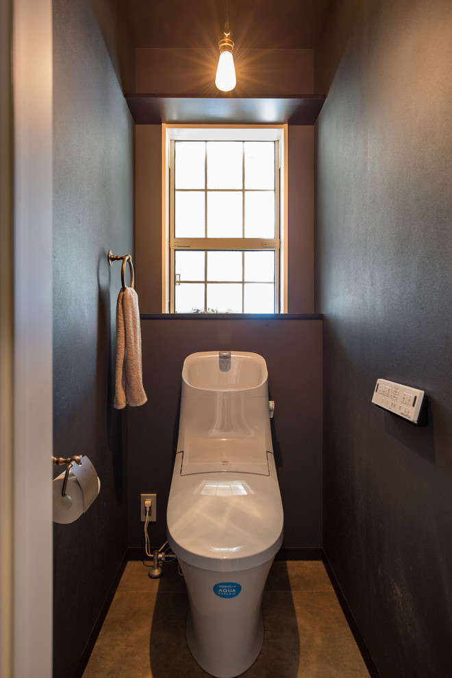 名古屋にあるミッドセンチュリースタイルのおしゃれなトイレ・洗面所の写真