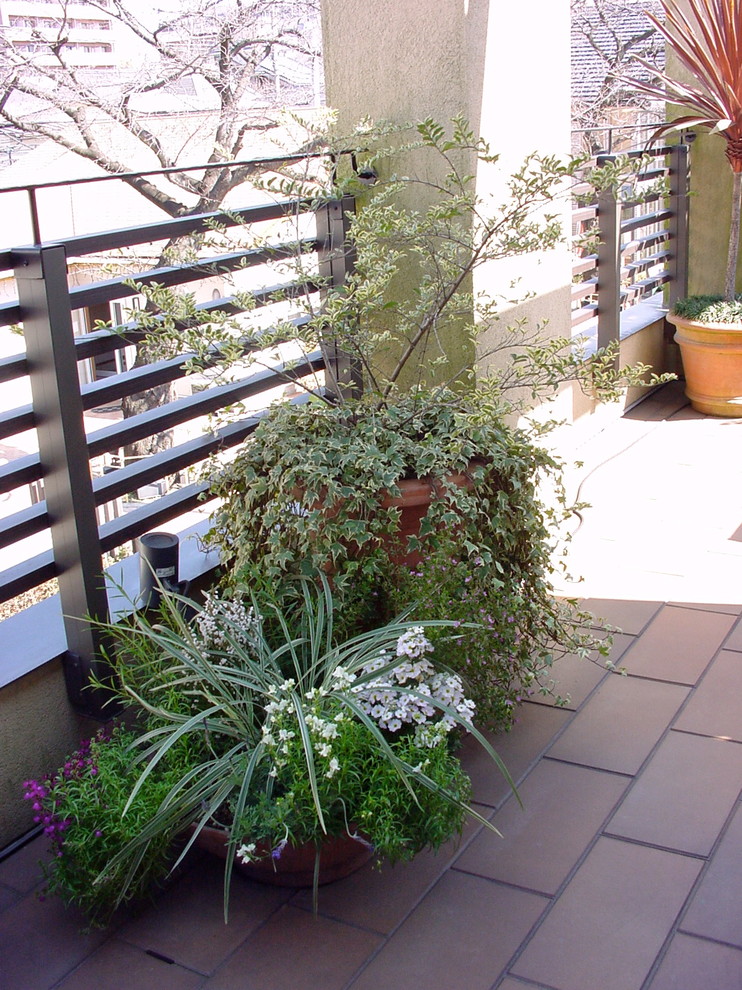 Example of a zen balcony design in Tokyo