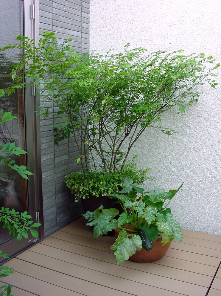 Inspiration for an asian balcony remodel in Tokyo
