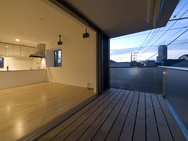Moderner Balkon in Yokohama