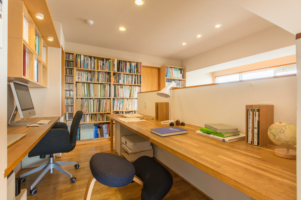 横浜にある和風のおしゃれなホームオフィス・書斎の写真