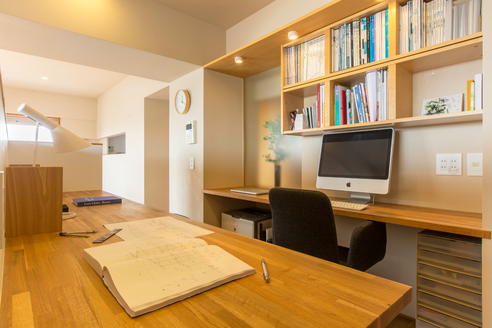 横浜にある和風のおしゃれなホームオフィス・書斎の写真