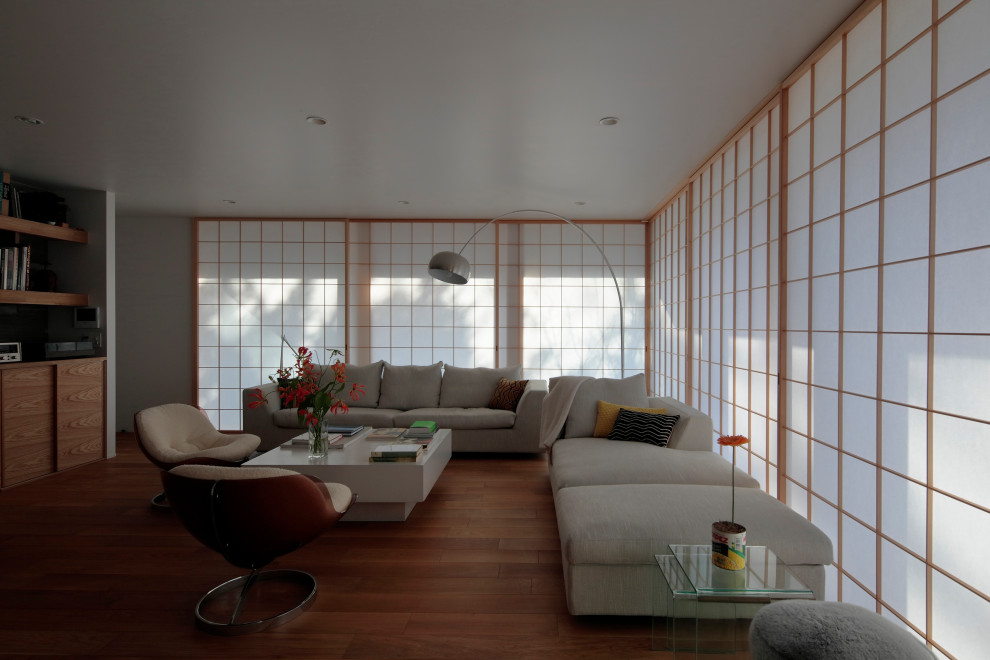東京23区にある和風のおしゃれなホームオフィス・書斎の写真