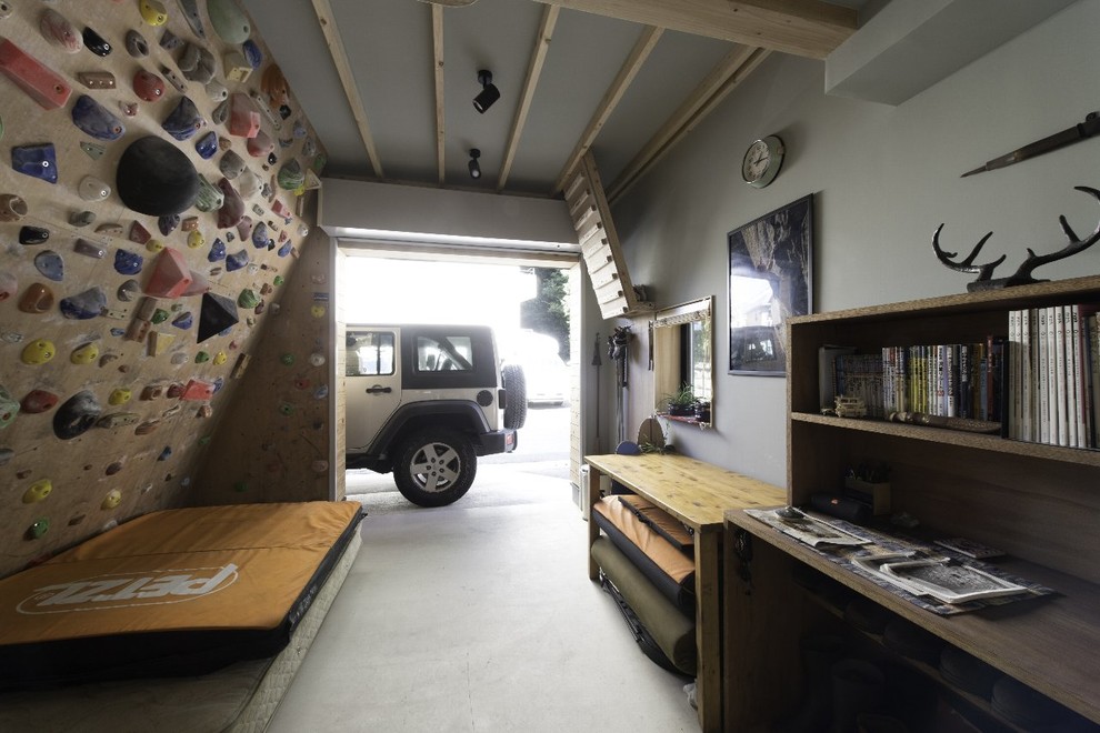 東京23区にあるインダストリアルスタイルのおしゃれなホームオフィス・書斎の写真
