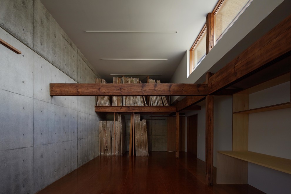 京都にあるアジアンスタイルのおしゃれなホームオフィス・書斎の写真