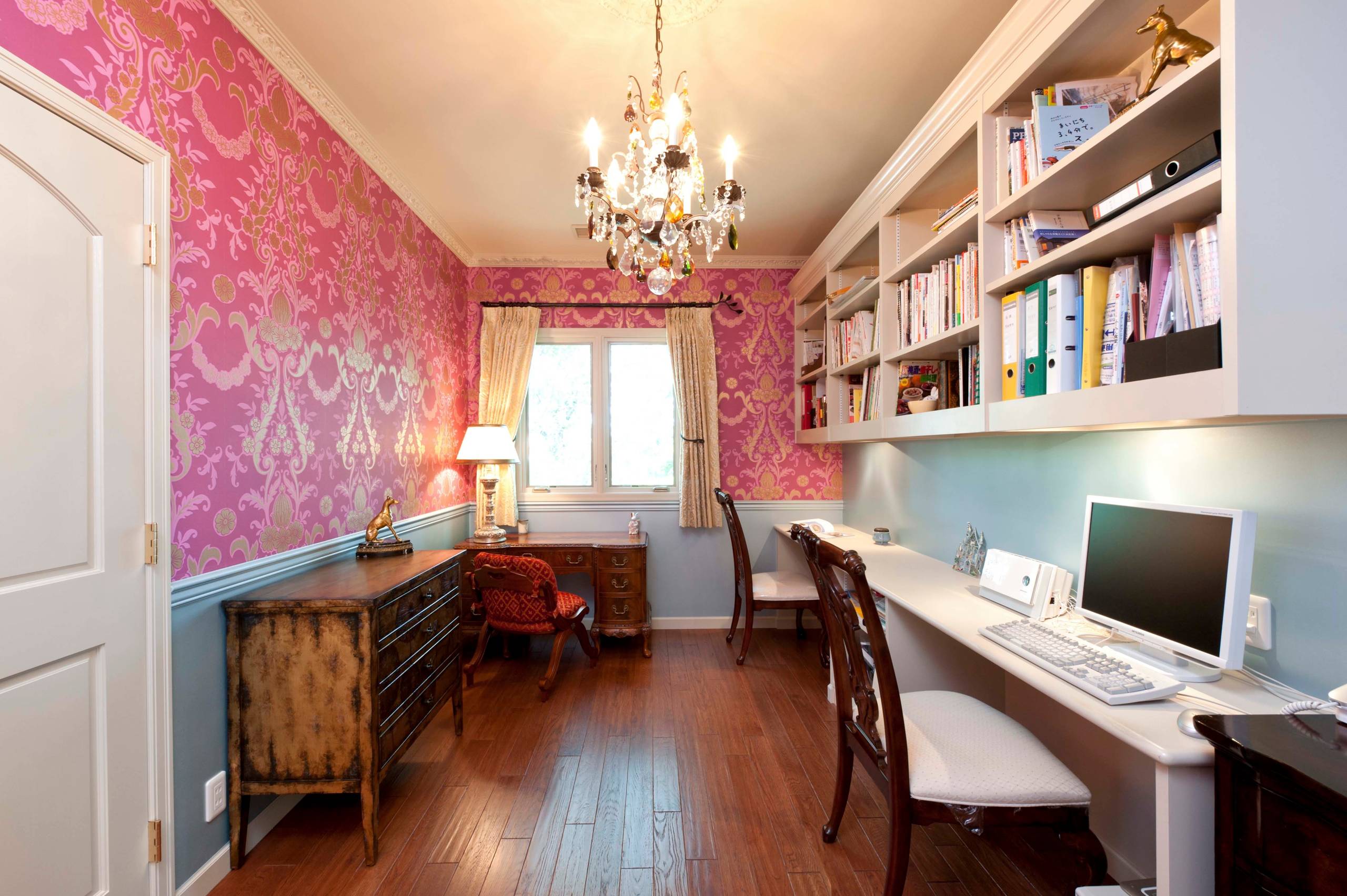 75 Victorian Red Home Office Ideas You'll Love - November, 2023