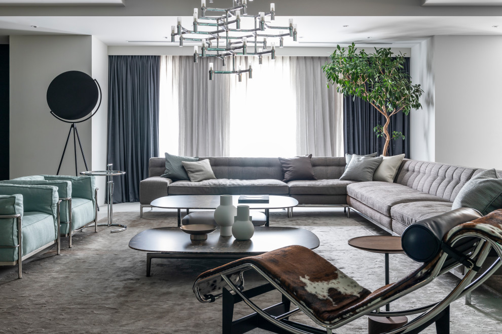 Inspiration for a contemporary living room.