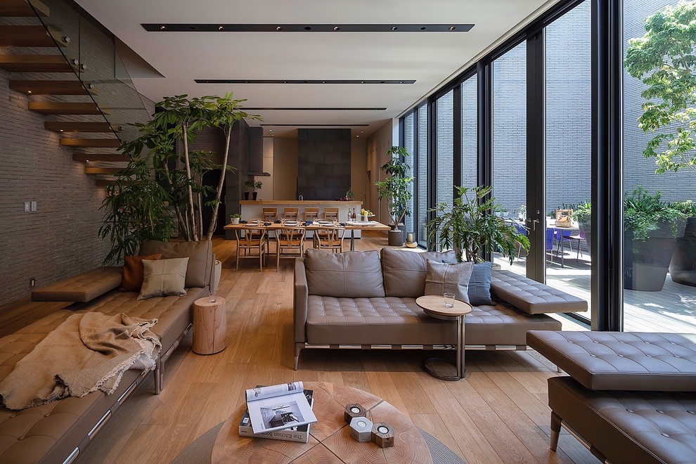 Modern living room in Tokyo.