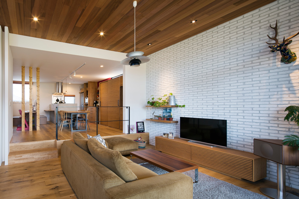 Design ideas for a contemporary living room in Tokyo.