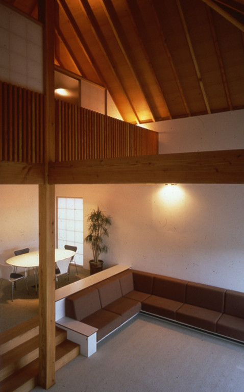 Design ideas for a world-inspired living room in Yokohama.