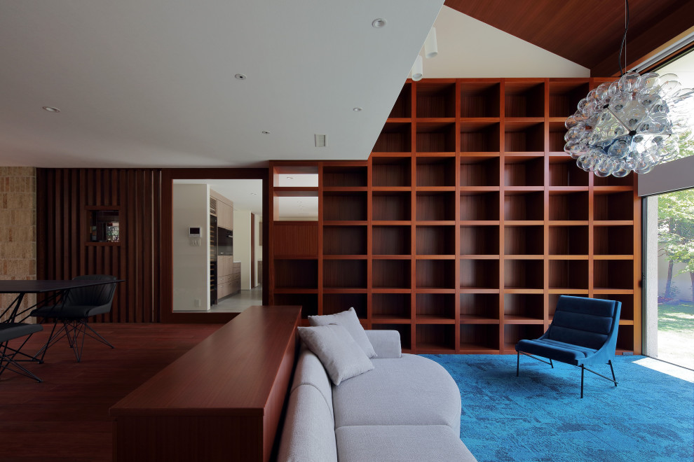 Photo of a contemporary living room in Kyoto.