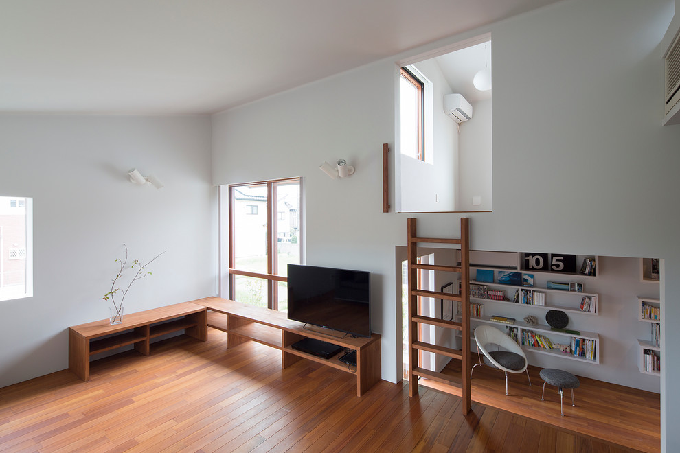 This is an example of a scandinavian living room in Tokyo.