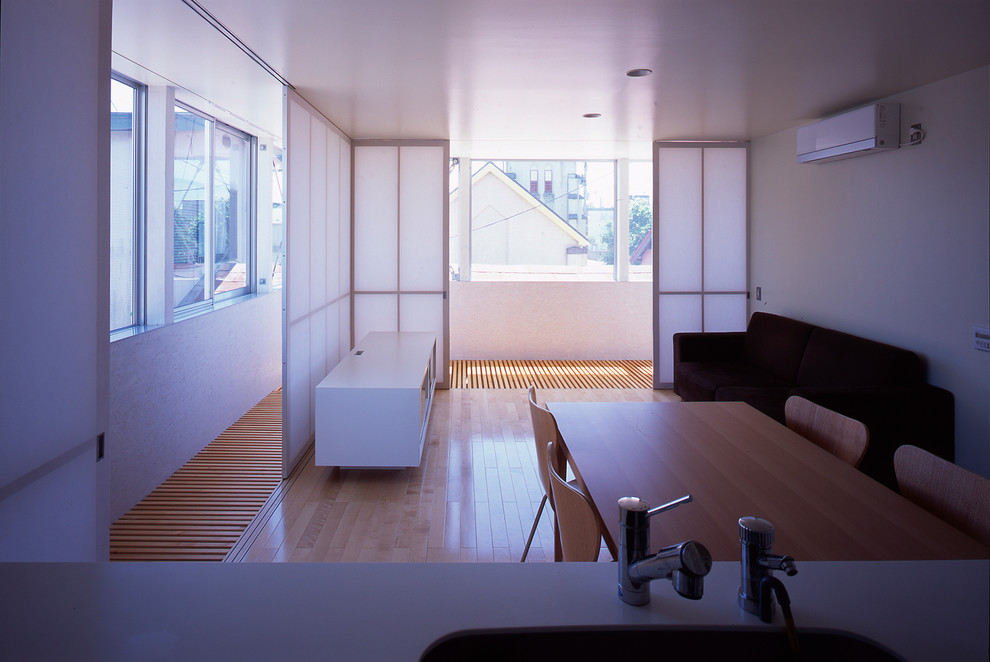 Ispirazione per un soggiorno minimalista aperto con sala formale