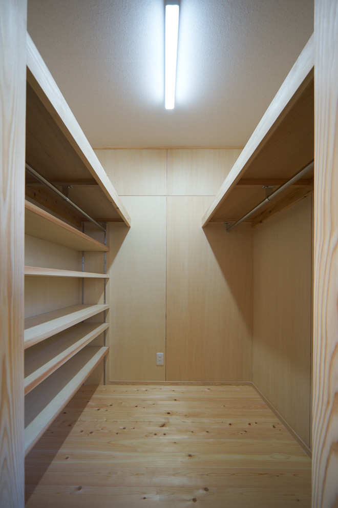 Inspiration for a mid-sized zen closet remodel in Other
