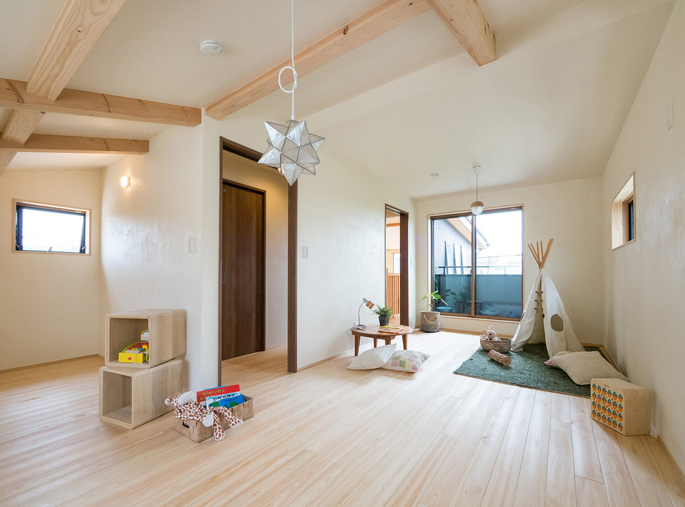 東京都下にある北欧スタイルのおしゃれな子供部屋の写真