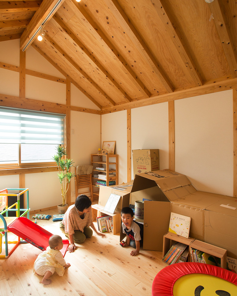 Design ideas for a country kids' bedroom in Other.