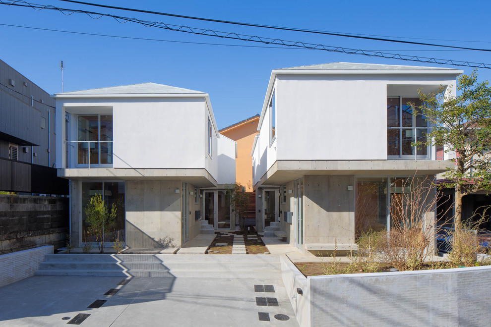 Inspiration for a contemporary exterior home remodel in Tokyo