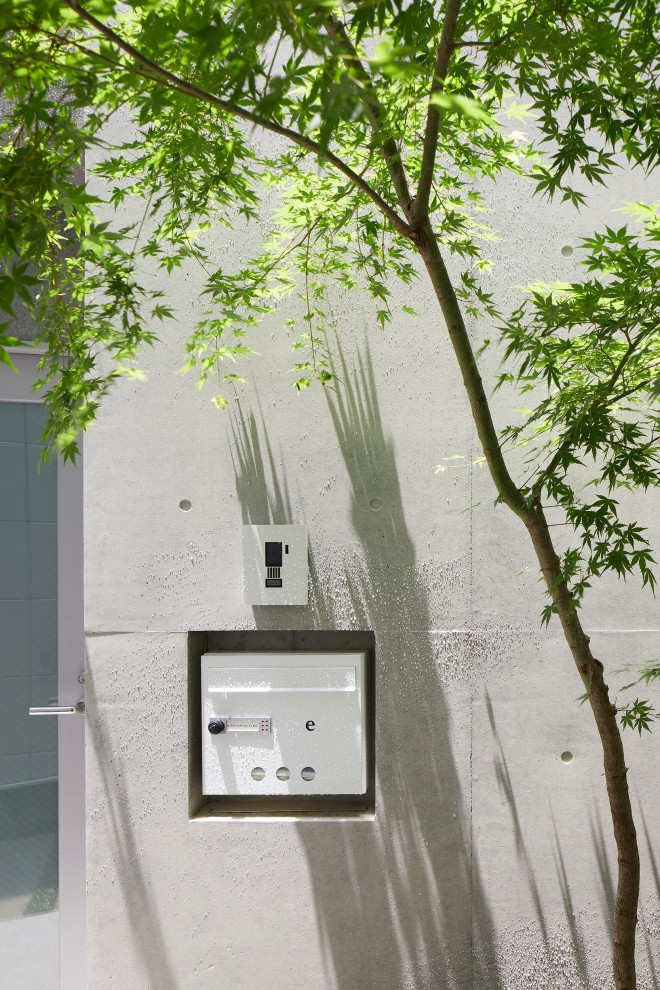 Example of a minimalist exterior home design in Tokyo