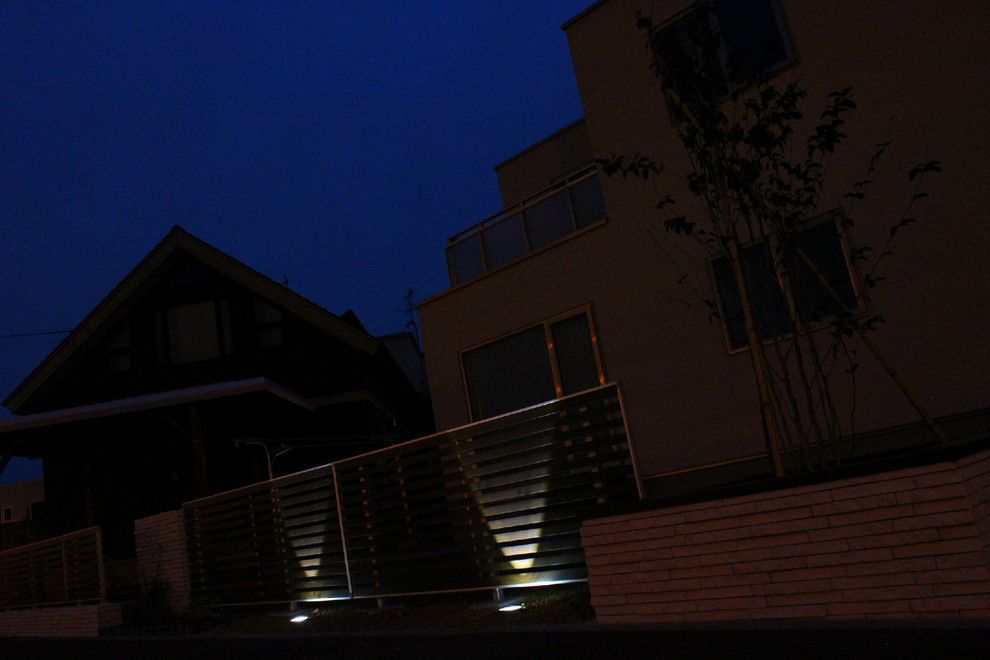 Design ideas for a world-inspired house exterior in Tokyo Suburbs.
