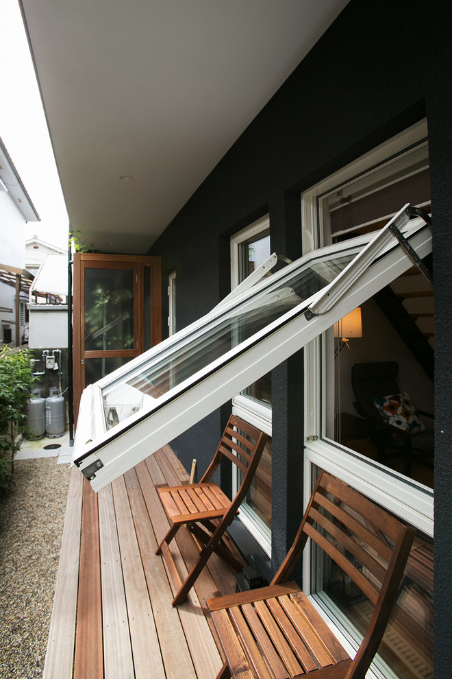 Design ideas for a scandi house exterior in Kyoto.