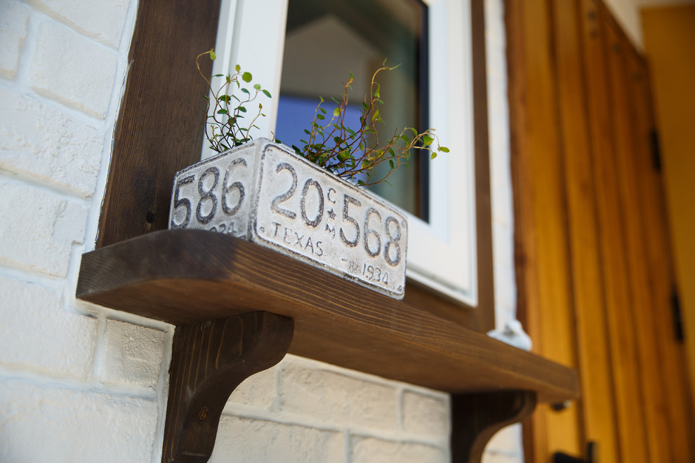 Aménagement d'une façade de maison scandinave.