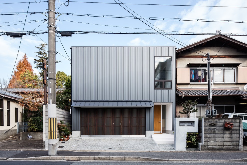 This is an example of an urban house exterior in Kyoto.
