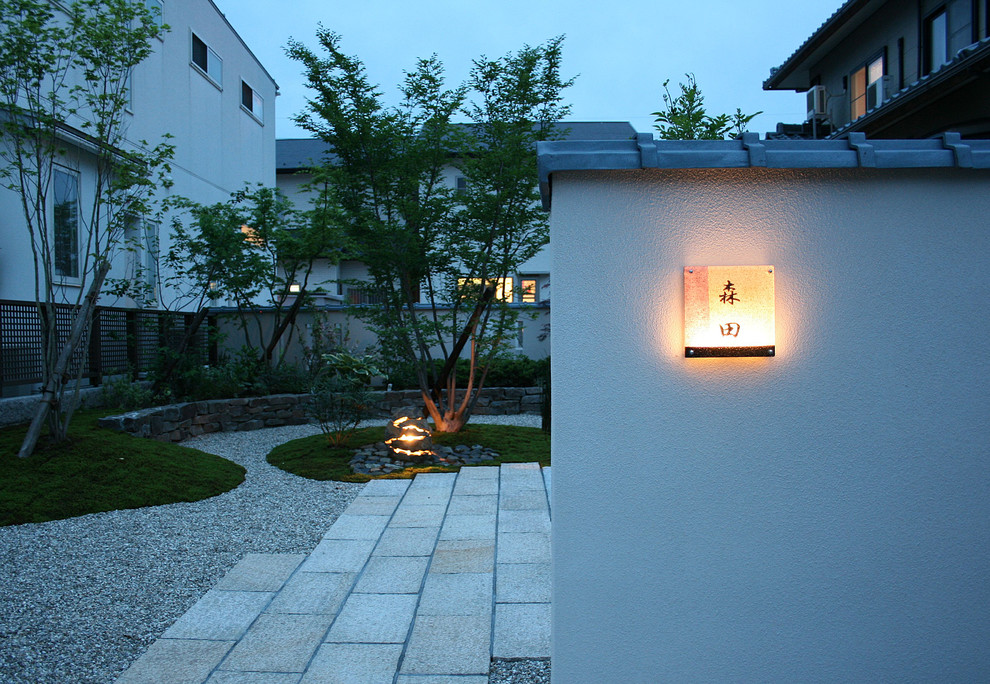 Inspiration for a world-inspired house exterior in Tokyo Suburbs.