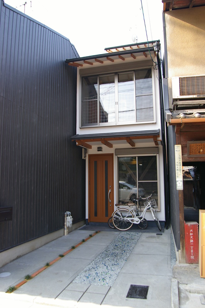 Modern house exterior in Kyoto.