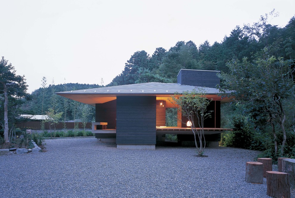 Inspiration for a zen exterior home remodel in Other