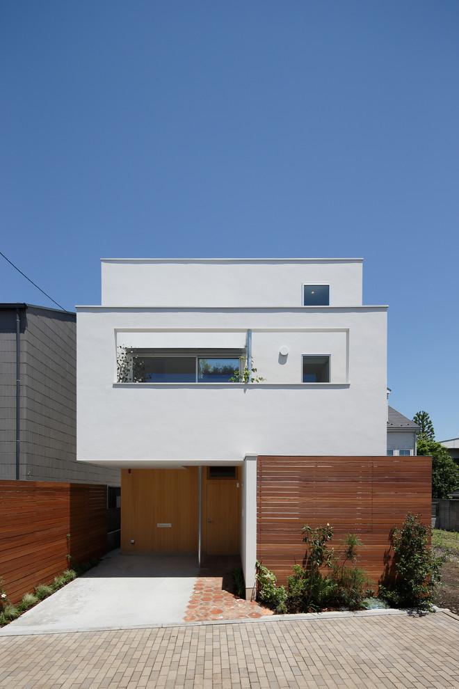 Modern exterior home idea in Tokyo Suburbs