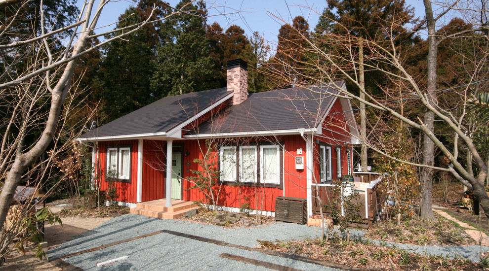 Esempio della facciata di una casa scandinava