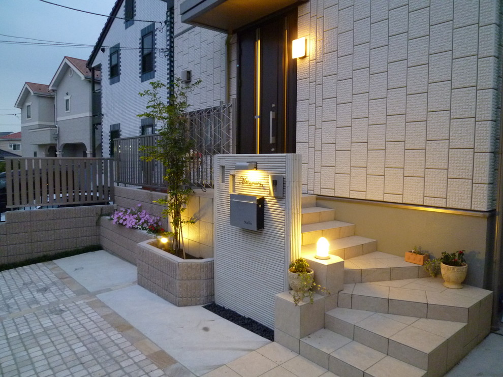 Photo of a world-inspired house exterior in Tokyo Suburbs.