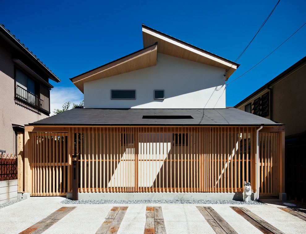 World-inspired house exterior in Kobe.